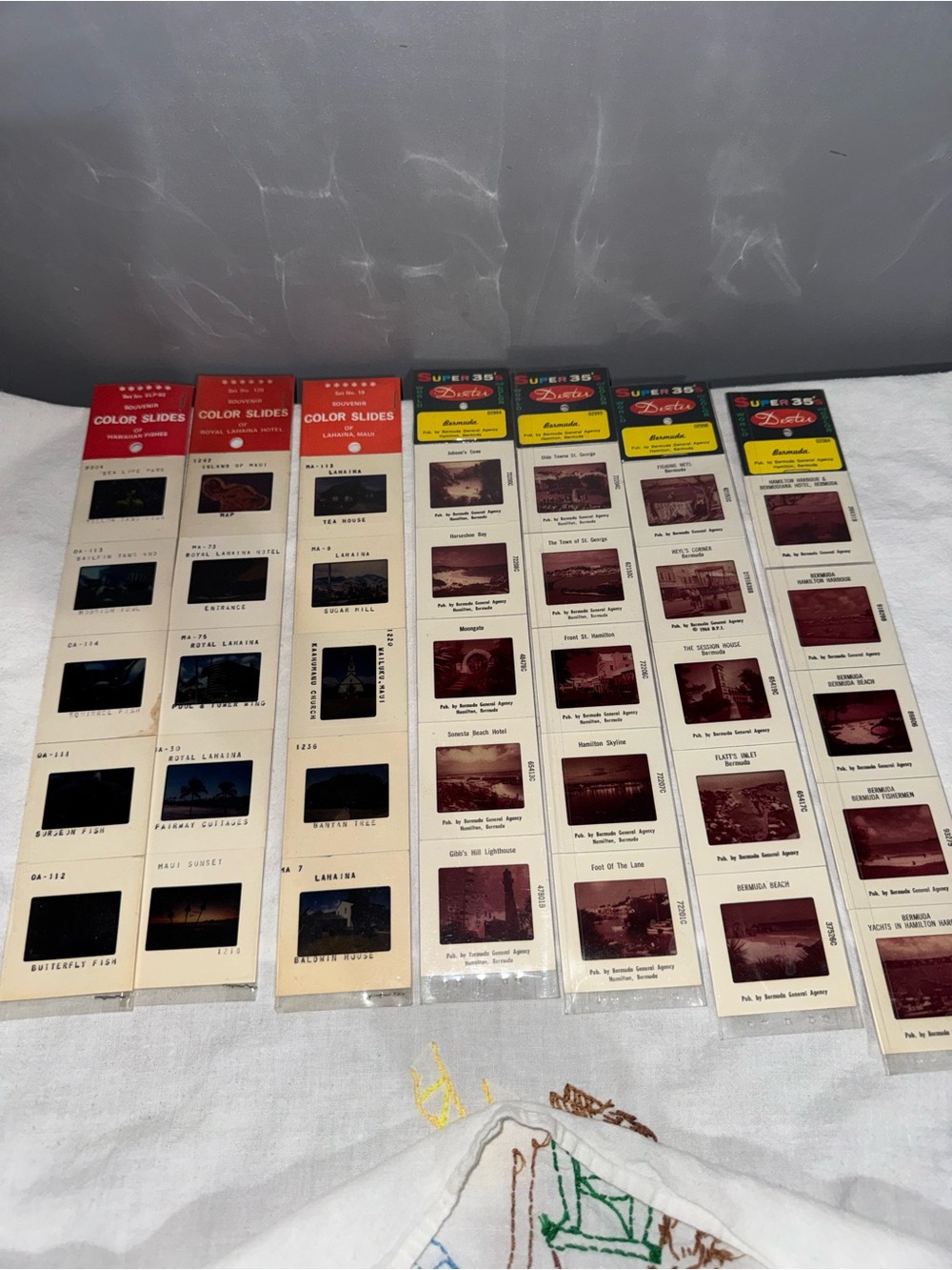 Vintage 35mm Color Slides Lot NOS Bermuda Hawaii set of 7 souvenir Dexter